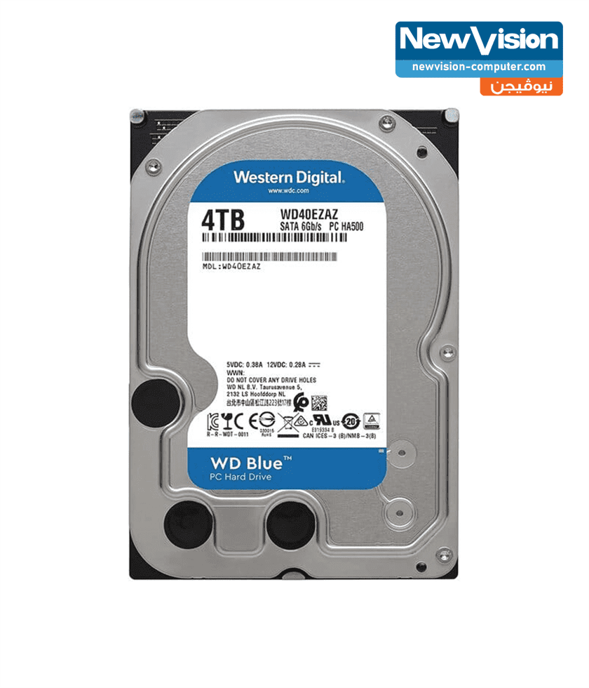 Western Digital Blue WD40EZAZ 4TB 5400 RPM 256MB Cashe SATA 6Gb/s 3.5 Inch  internal Hard Disk Drive