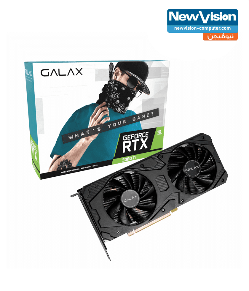 GALAX Geforce® RTX 3060 Ti 8GB GDDR6 256Bit 1-CLICK OC 2-FAN - New