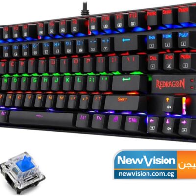 KeyBoard USB GAMING – Mechanical  Redragon (K552-KB) Backlight Rainbow Black Color Switch Blue