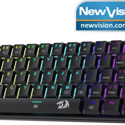 KeyBoard USB GAMING – Mechanical  Redragon (K614) RED Switch – RGB BLACK Color – ANIVIA 60%