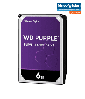 Western Digital 6TB WD Purple Surveillance WD62PURZ Internal Hard Drive HDD - SATA 6 Gb/s, 256 MB Cache, 3.5 inch 3-years warranty