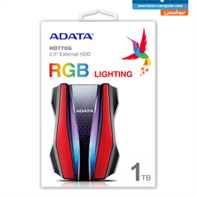 ADATA HD770 Lighting RGB 1TB Anti-Shock External USB Hard Disk Drive AHD770-1TU32G1-CRD