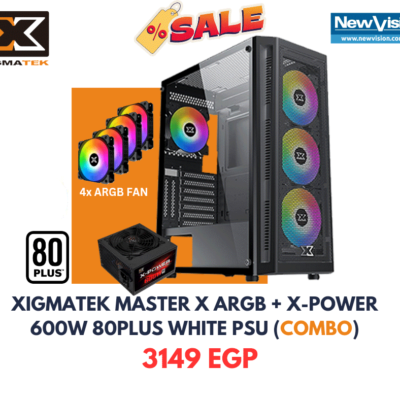 XIGMATEK Master X Gaming Case MID-TOWER 4XARGB PSU 600W 80+