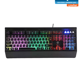 TechnoZone E-8 Membrane white switch RGB backlite Gaming Keyboard