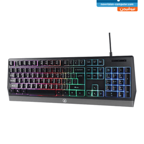 TechnoZone E-5 Membrane white switch RGB backlite Gaming Keyboard