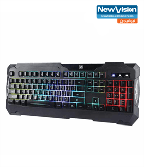 TechnoZone E-9 Membrane white switch RGB backlite Gaming Keyboard