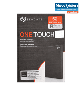 Seagate, One Touch, 5TB, External, USB Hard Disk Drive, 2.5 inch, STKB5000401