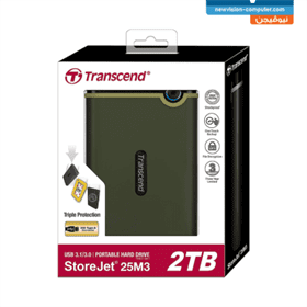 Transcend StoreJet 25M3 2TB External USB Hard Disk Drive Anti-Shock TS1TSJ25M3