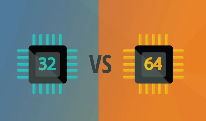 What is the difference between 32 and 64-bit?