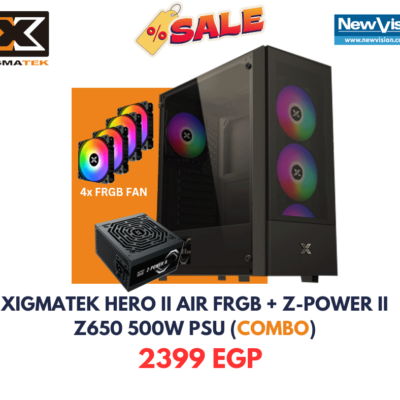 XIGMATEK CASE HERO II AIR Z 4 Fan-POWER II Z650 500W PSU 80+