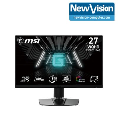 Monitor Gaming  MSI® (G272QPF E2) 27″ RAPID IPS-Flat / 180Hz / 1ms(GTG) / 2K QHD (2560×1440) / Adjustable Stand / Wide Color Gamu / Night Vision / Frameless design / Anti-Fli