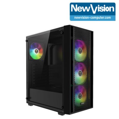 Case Combo   GamDias AURA GC2 Elite 4Fan ARGB + Power Supply AURA GP750W