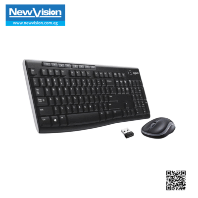Logitech MK270 Wireless Keyboard And Mouse – Eng/Arabic, Black